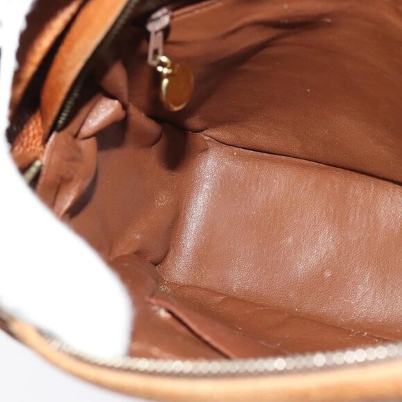 CHANEL Matelasse Chain Shoulder Bag Grained Calf Skin Brown Gold CC Auth PP534 - Picture 11 of 16